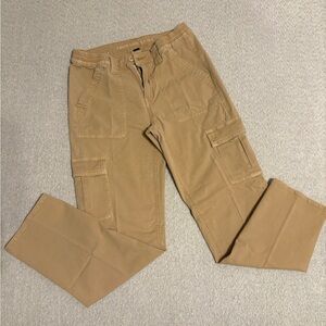 American Eagle Outfitters Women Khaki Cargo Pants